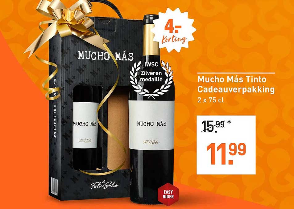 Mucho Más Tinto Cadeauverpakking 2 x 75 cl