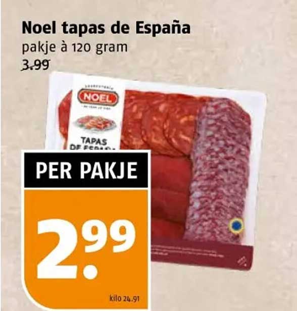 Noel tapas de España pakje à 120 gram