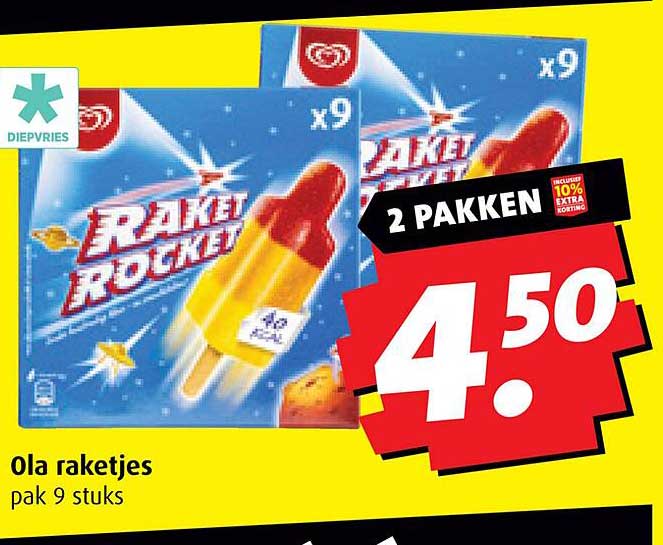 Ola raketjes pak 9 stuks