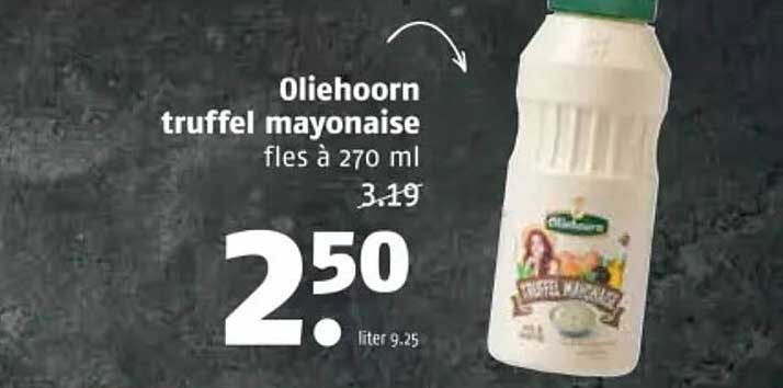 Oliehoorn truffel mayonaise fles à 270 ml