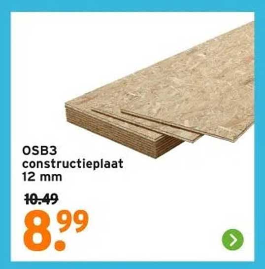 OSB3 constructieplaat 12 mm