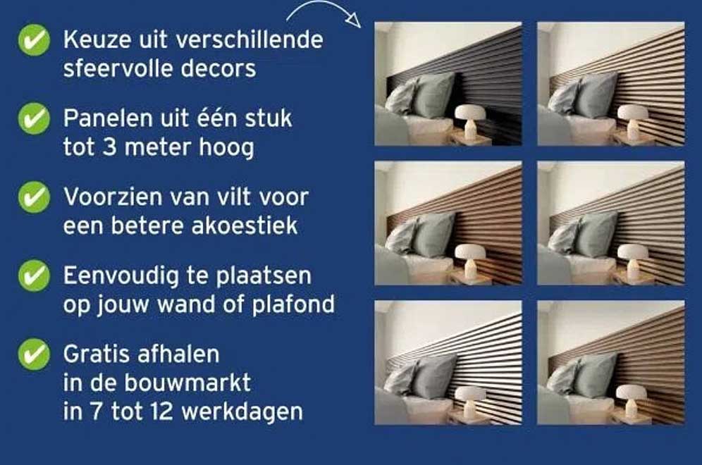 PANELEN UIT ÉÉN STUK TOT 3 METER HOOG