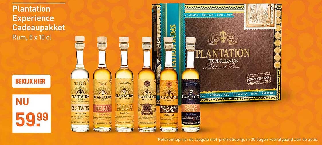 Plantation Experience Cadeaupakket