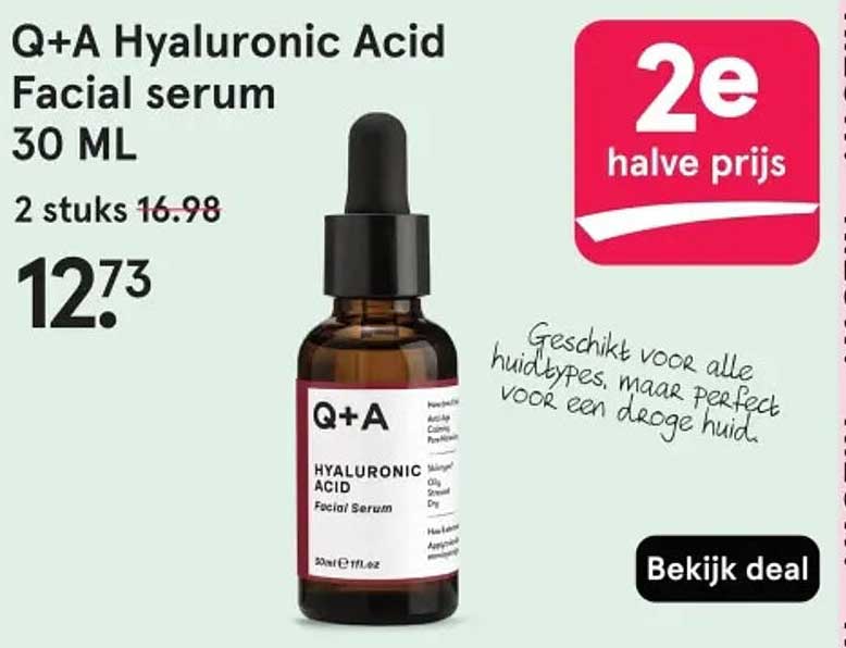 Q+A Hyaluronic Acid Facial serum 30 ML
