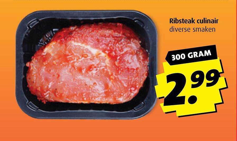 Ribsteak culinair diverse smaken