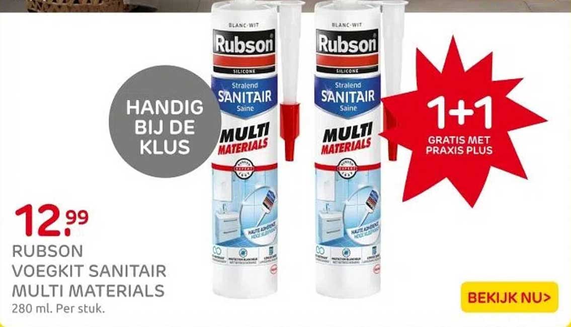 RUBSON VOEGKIT SANITAIR MULTI MATERIALS