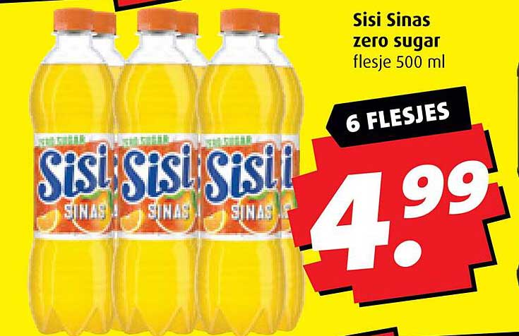Sisi Sinas zero sugar flesje 500 ml
