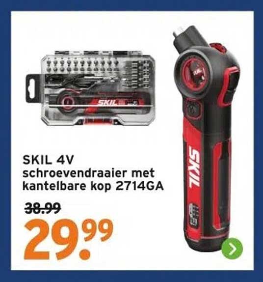 SKIL 4V schroevendraaier met kantelbare kop 2714GA