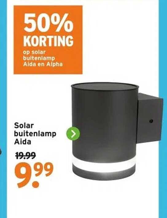 Solar buitenlamp Aida