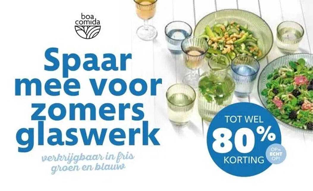Spaar mee voor zomers glaswerk