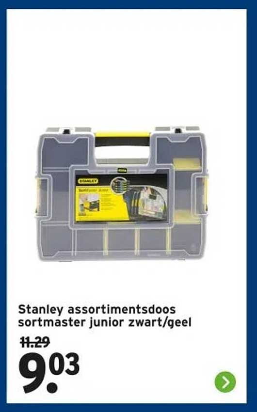 Stanley assortimentsdoos sortmaster junior zwart/geel