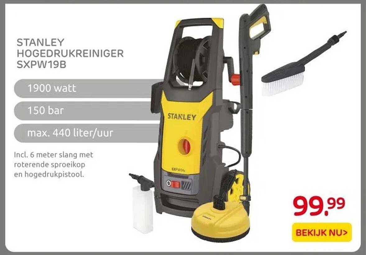 STANLEY HOGEDRUKREINIGER SXPW19B