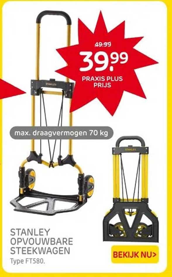 STANLEY OPVOUWBARE STEEKWAGEN Type FT580.