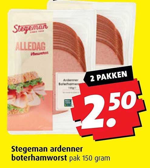 Stegeman ardenner boterhamworst pak 150 gram