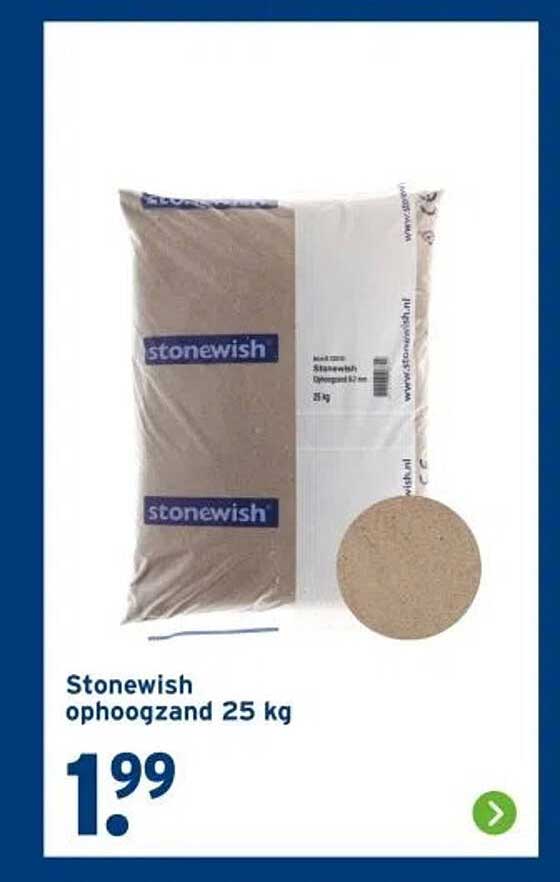 Stonewish ophoogzand 25 kg