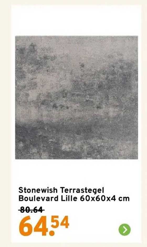 Stonewish Terrastegel Boulevard Lille 60x60x4 cm