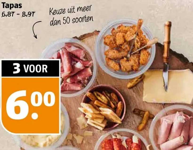 Tapas 3 voor 6,00
