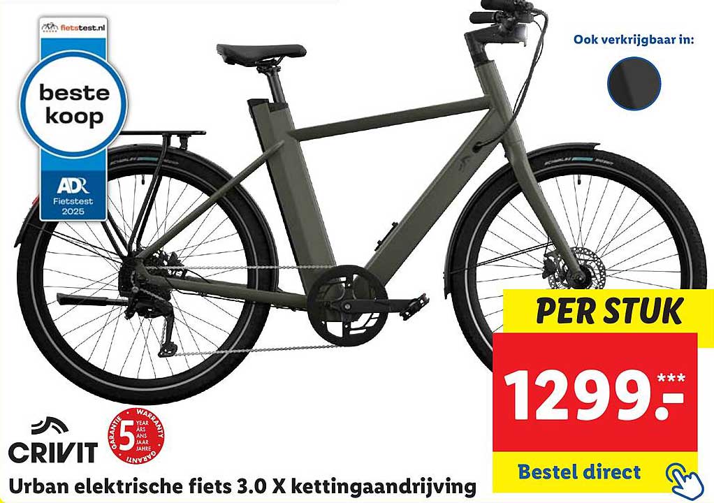 Urban elektrische fiets 3.0 X kettingaandrijving