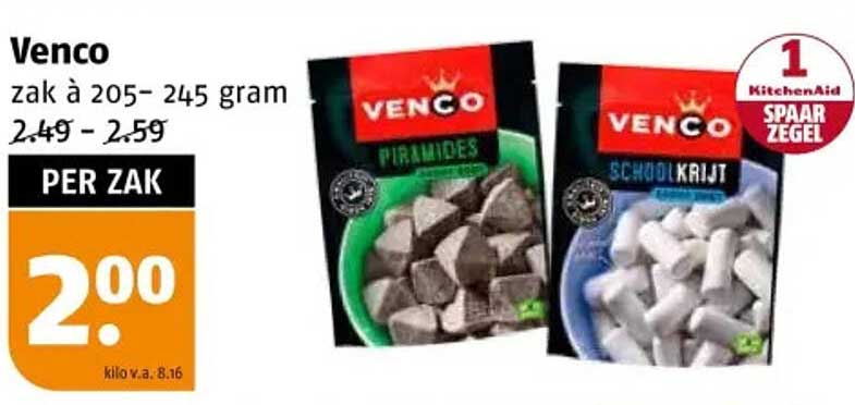 Venco zak à 205-245 gram