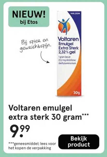 Voltaren emulgel extra sterk 30 gram