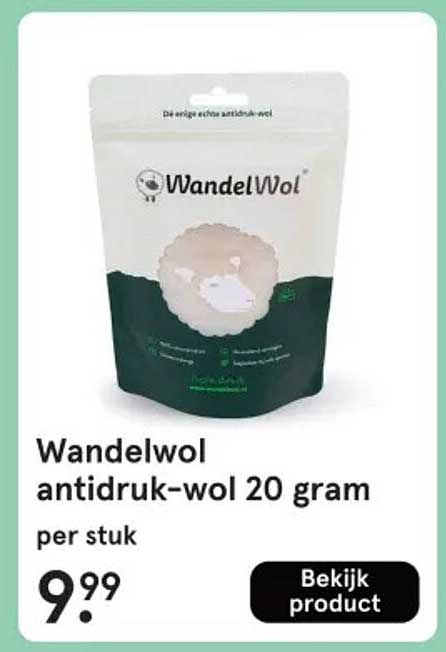 Wandelwol antidruk-wol 20 gram