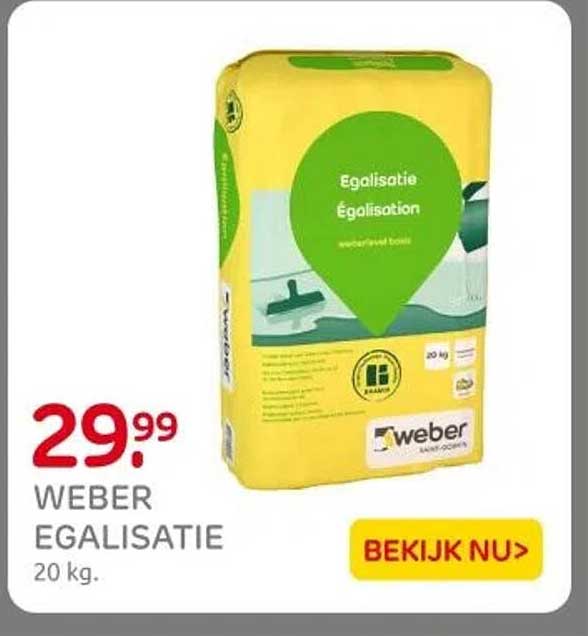 WEBER EGALISATIE 20 kg.