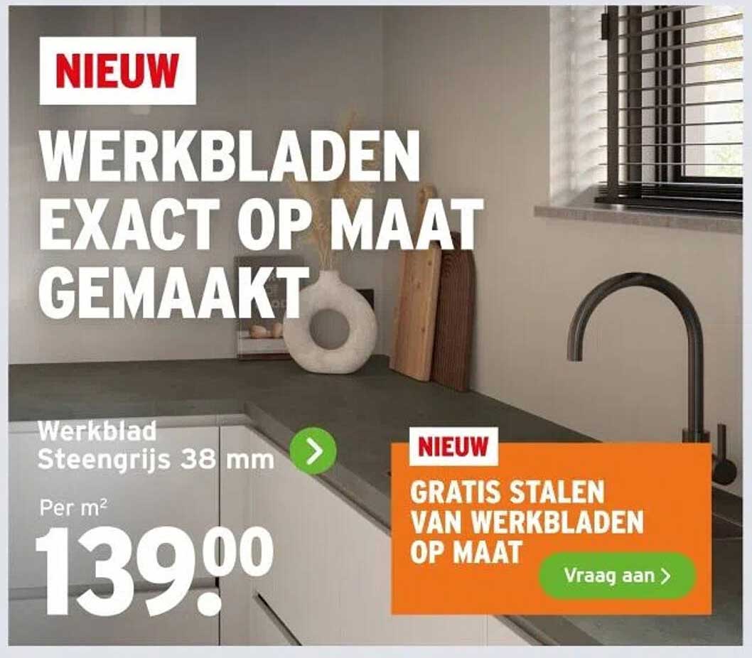 WERKBLADEN EXACT OP MAAT GEMAAKT