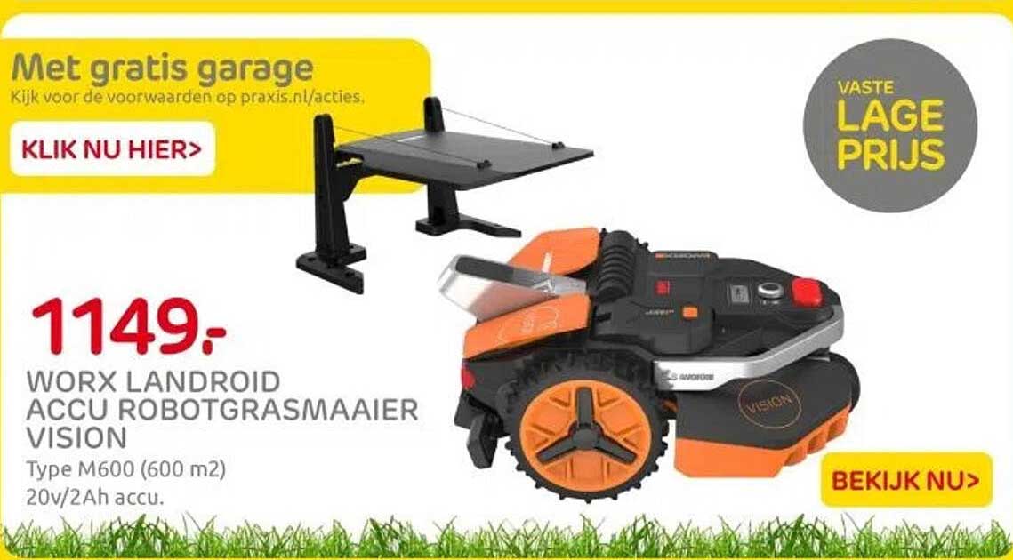 WORX LANDROID ACCU ROBOTGRASMAAIER VISION