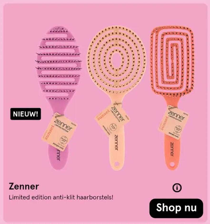 Zenner Limited Edition anti-klit haarborstels!