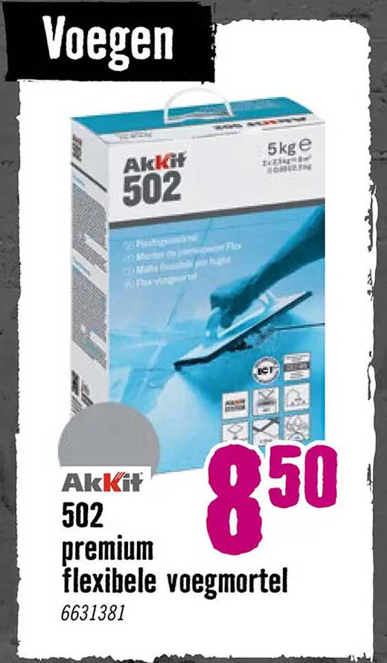 AkKit 502 premium flexibele voegmortel