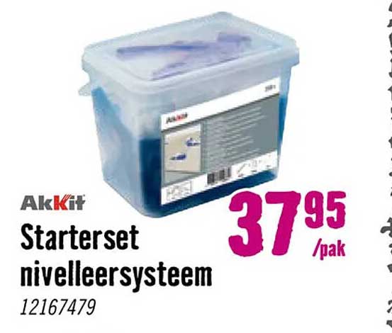Akkit Starterset nivelleersysteem