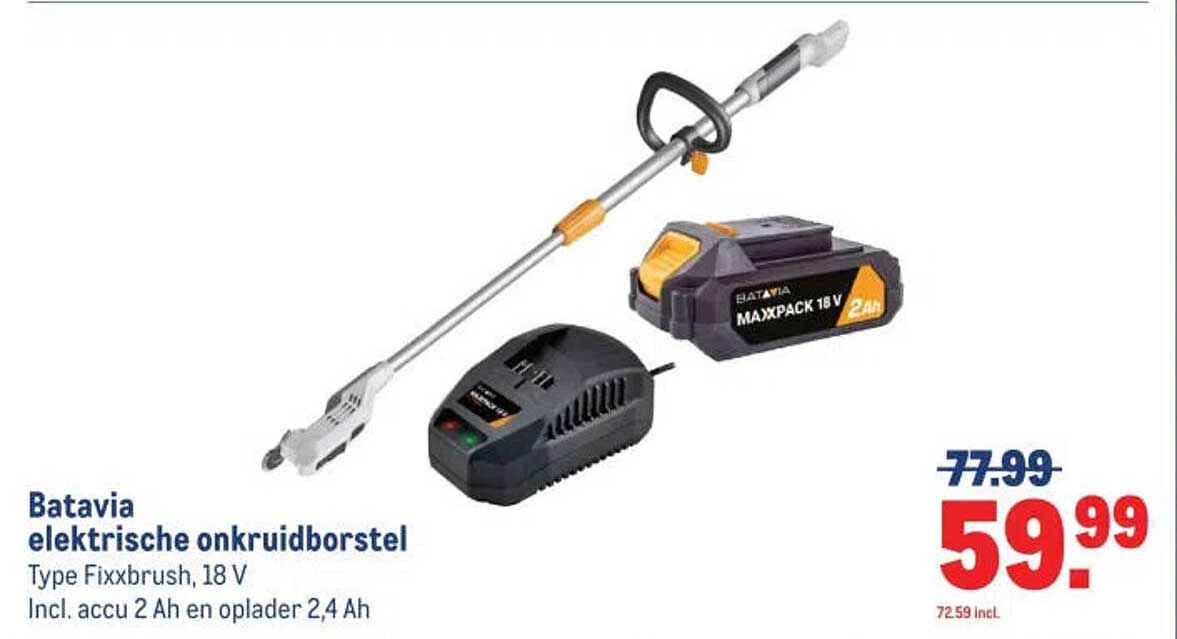Batavia elektrische onkruidborstel
