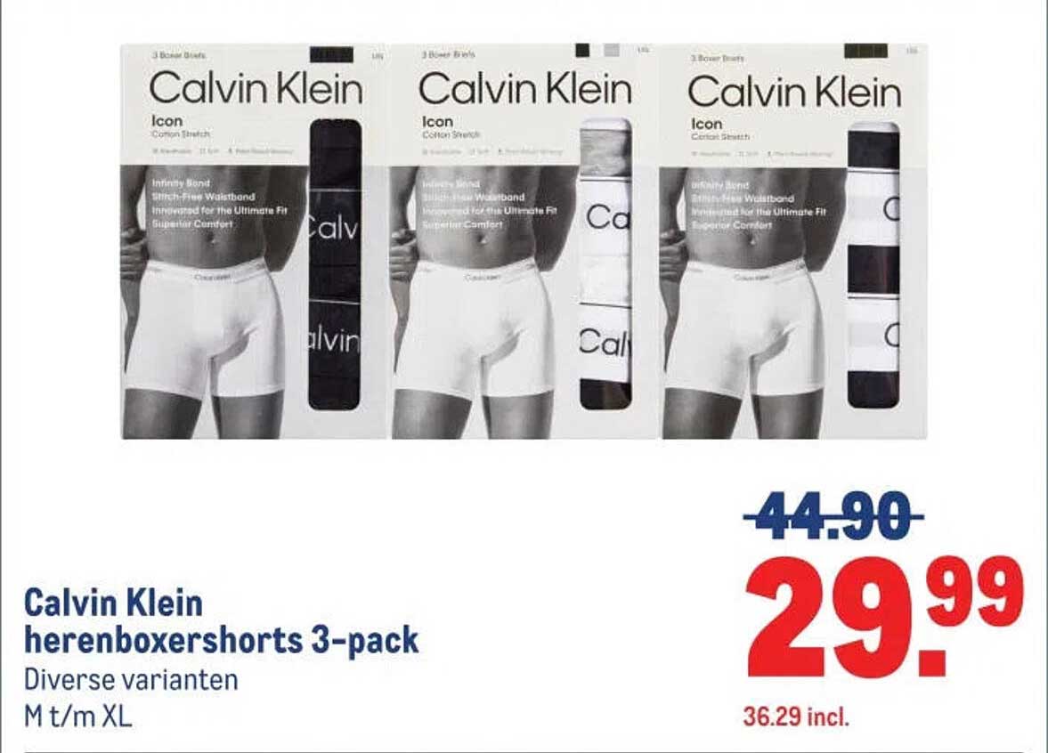 Calvin Klein herenboxershorts 3-pack
