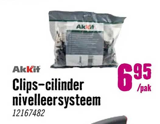 Clips-cilinder nivelleersysteem