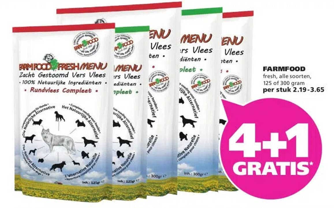 FARMFOOD fresh, alle soorten, 125 of 300 gram per stuk 2.19-3.65 4+1 GRATIS*