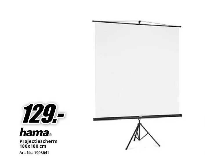 hama Projectiescherm 180x180 cm