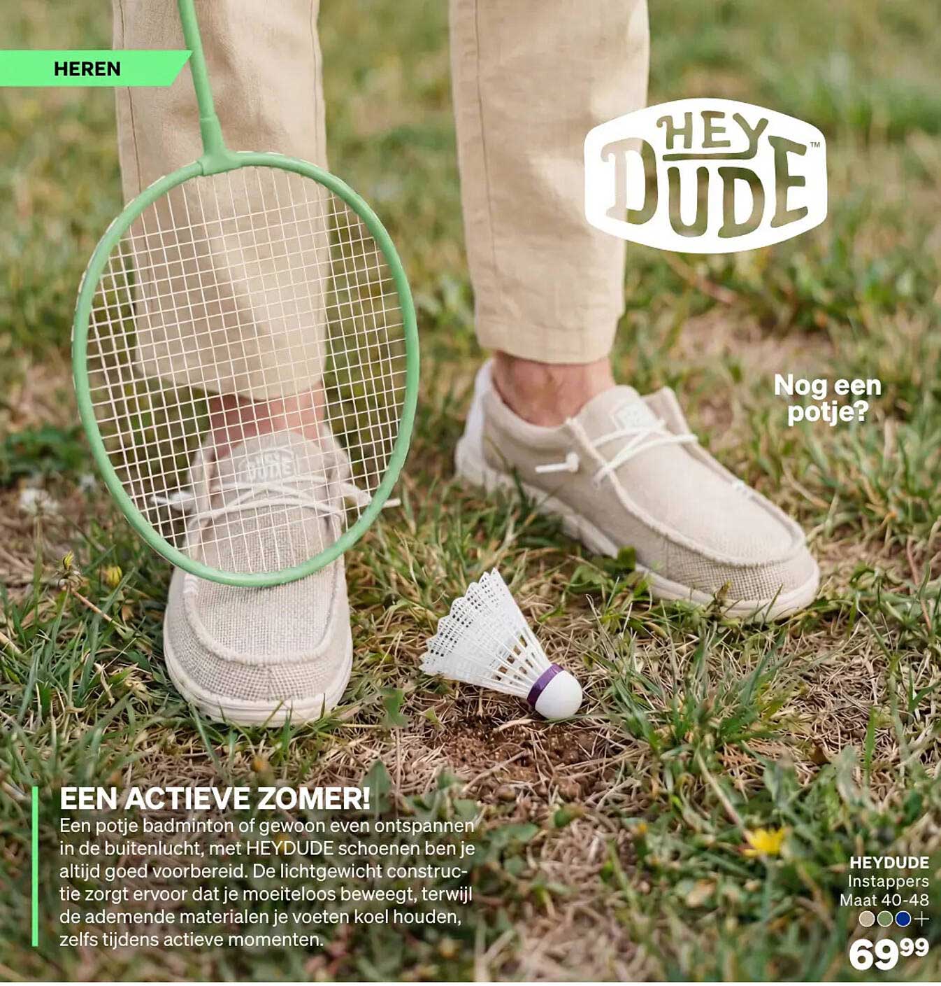 HEYDUDE Instappers Maat 40-48