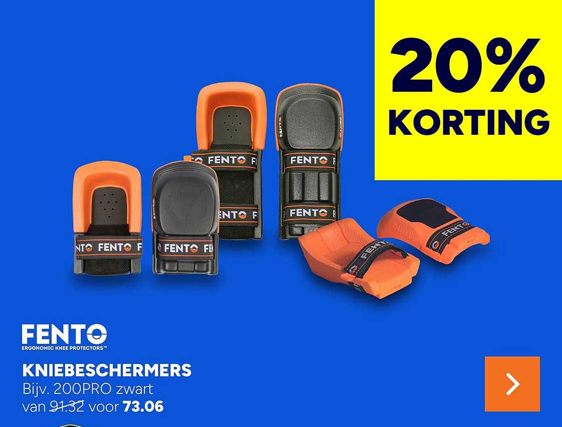 KNIEBESCHERMERS Bijv. 200PRO zwart 20% KORTING