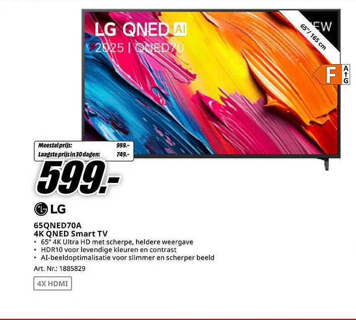 LG 65QNED70A 4K QNED Smart TV