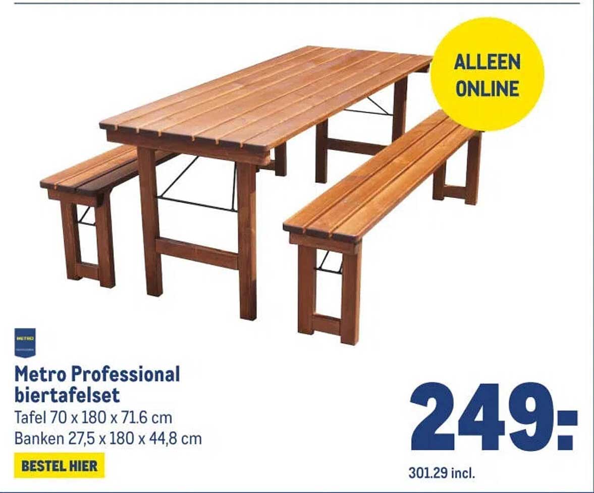 Metro Professional biertafelset