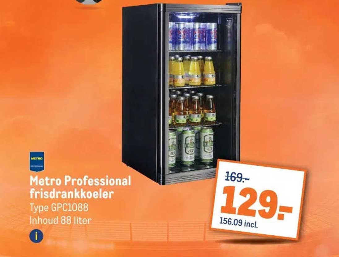 Metro Professional fridankkoeler Type GPC1088 Inhoud 88 liter