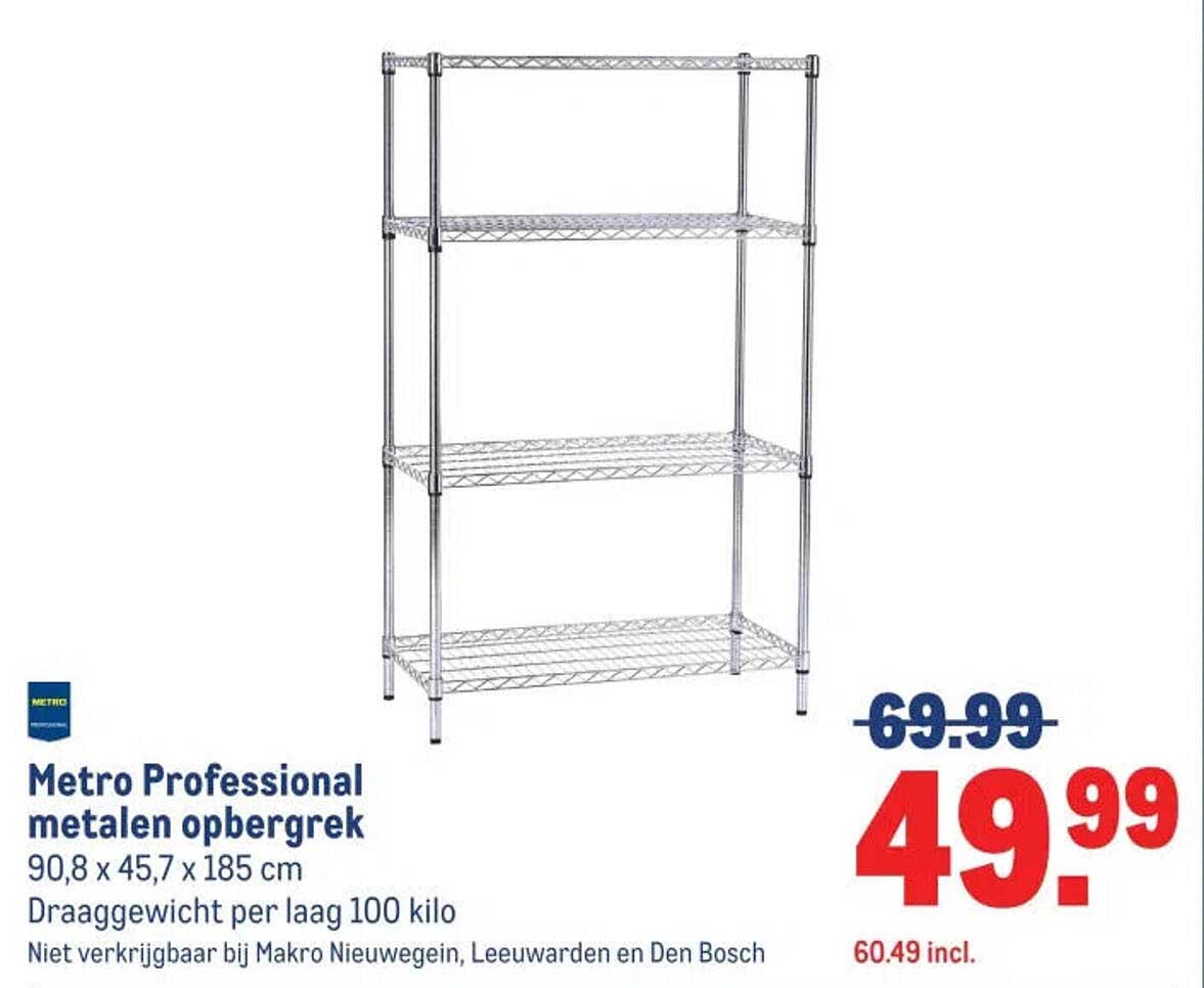 Metro Professional metalen opbergrek
