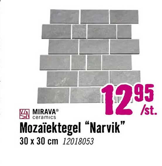 Mozaiektegel “Narvik”