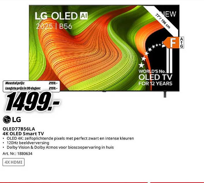 OLED77B56LA 4K OLED Smart TV
