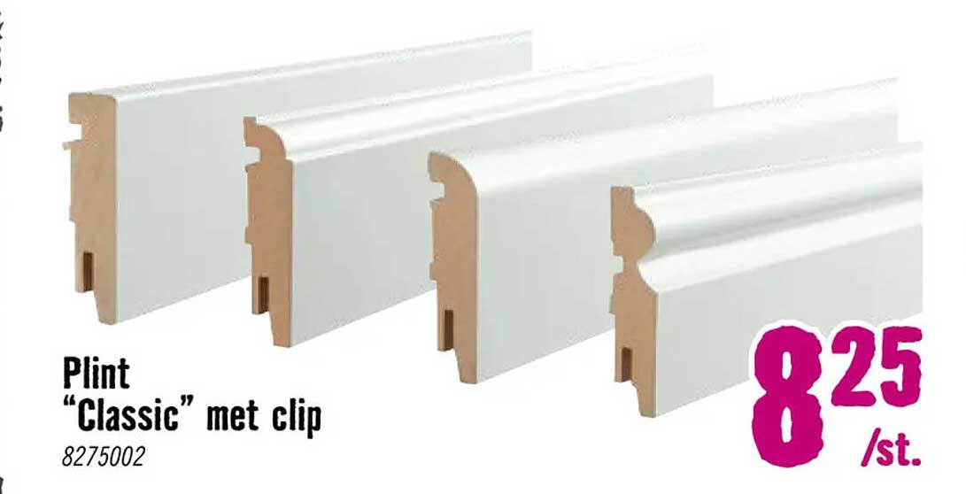 Plint “Classic” met clip