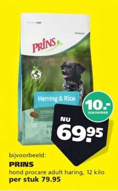 PRINS hond procare adult haring, 12 kilo