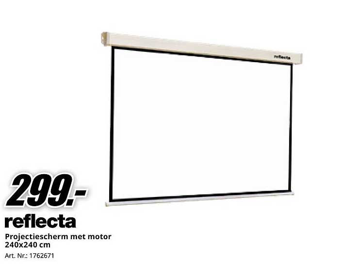 reflecta Projectiescherm met motor 240x240 cm