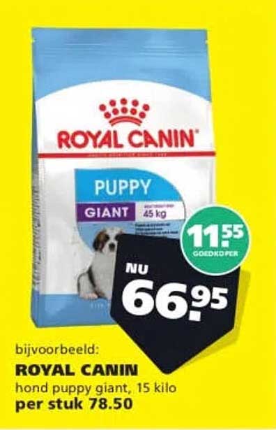 ROYAL CANIN hond puppy giant, 15 kilo per stuk