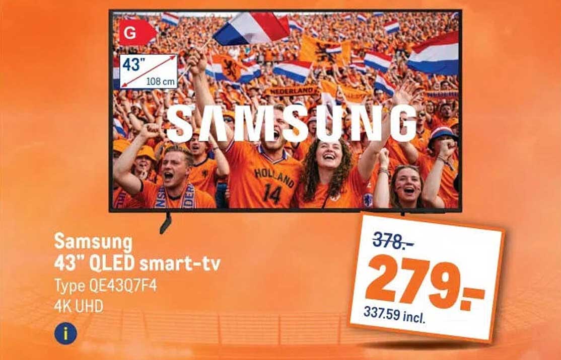 Samsung 43" QLED smart-tv