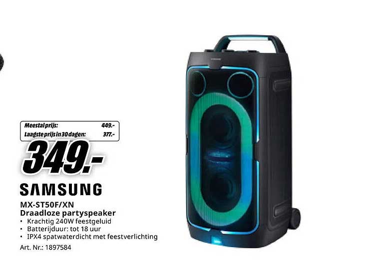 SAMSUNG MX-ST50F/XN Draadloze partyspeaker